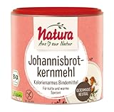 Natura Bio Johannisbrotkernmehl – 100 g – Kalorienarmes, pflanzliches Bindemittel – vegan und glutenfrei – zum Andicken und Binden - geschmacksneutral