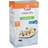 RUF Crêpes-Teig, Großpackung, Backmischung für Crêpes oder Pfannkuchen, einfache Zubereitung mit Wasser und Öl, für Großküchen, Hotels und Restaurants, 1000g (Packung mit 6)