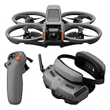 DJI Avata 2 Fly More Combo (1 Akku), FPV-Drohne mit 4K-Kamera, mit Propellerschutz, Flips/Rollen auf Tastendruck, inkl. Goggles 3 und RC Motion 3, POV Content Kamera-Drohne