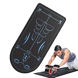 Roller Mat, Trainingsgerätematte Für Roller Wheel, Bauchmuskel Trainingsmatte, Rutschfeste Kniematte, 7 Mm Knieschoner, Dickes, Schalldämmendes Bodenpolster Für Das Fitnessstudio