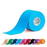 meglio selbstklebendes Kinesiologie Tape ungeschnitten 5m Rolle, latexfrei, hypoallergenes Sport-Tape, atmungsaktiv, wasserfeste, Muskelunterstützung für Sport und Abhilfe bei Verletzungen