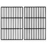 BBQ-Toro Gusseisen Grillrost (2 Stück) | emailliert | je 41,5 x 27,5 cm | Guss Grillrost für Gasgrill, Holzkohlegrill | Passend für Tepro Toronto, Aktiva Angular, EL Fuego Montreal