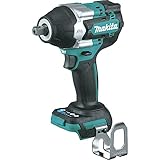 Makita XWT18Z 18V LXT® Lithium-Ionen bürstenloser kabelloser 4-Gang Mid-Torque 1/5.1 cm Sq.Drive Schlagschrauber mit Arretieramboss, nur Werkzeug