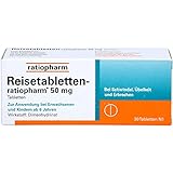 REISETABLETTEN-ratiopharm, Tablette, 20 St, für Übelkeit