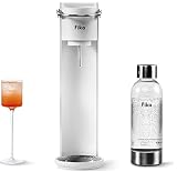 Fika Carbonator Pro – Hochleistungs-Kohlensäure/Sprudelwasserbereiter – Soda-Maker und Soda-Streaming-Maschine mit BPA-freier Kohlensäureflasche (Luna-Weiß, CO2 nicht im Lieferumfang enthalten)