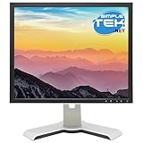 SIMPLETEK - 19 Zoll LCD-Monitor 1280 x 1024, für Desktop-PC, quadratisches Display 5:4/4:3, mit verstellbarer Basis (Generalüberholt)