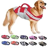 Passen Sie an, was Sie brauchen, Ripstop-Schwimmweste für Haustiere, mit Rettungsgriff und reflektierenden Streifen für kleine, mittelgroße und große Hunde, ideal für Pool, Strand und Bootfahren