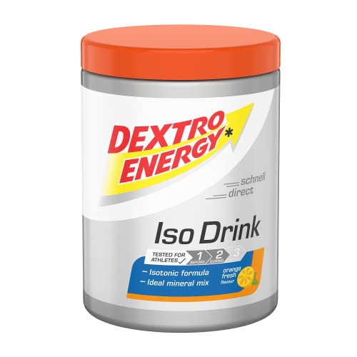 Dextro Energy Iso Drink - Pulver für 11 leckere isotonische Getränke mit Elektrolyten - Orange Fresh - 440g