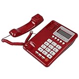 Schnurtelefon, schnurgebundes Telefon mit Display für Hause Büro
