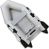 NEMAXX® Professional Schlauchboot [INKL. 2 PADDEL, Tasche + LUFTPUMPE] – Aufblasbares Paddelboot – Gummiboot Angelboot Luftboot – Angel Boot Inflatable Boat – Schlauchboot 2 Personen (Länge: 230cm)