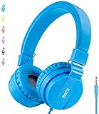 ONTA® Kopfhörer Kinder Faltbarer Leichte Headsets für Kinder On Ear Audio Kopfhörer für Kinder Handys Smartphones iPhone Laptop Computer mp3 / 4 Kinder Kopfhörer - Blau