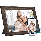 FRAMEO Digitaler Bilderrahmen WLAN 32GB 10,1 Zoll 1280x800 Touchscreen, Auto-Drehen von Porträt und Landschaft, Smart Motion Sensor, Teilen Sie Momente sofort über Frameo App von überall