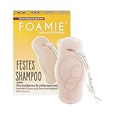 Foamie Festes Shampoo Trockenes & Widerspenstiges Haar mit Arganöl, Haarpflege verleiht dem Haar Glanz & Geschmeidigkeit, 100% Vegan, Plastikfrei, 80g