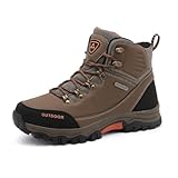 Wanderschuhe Herren Damen Trekkingschuhe Bergschuhe Leichte Outdoor Trekkingschuhe Knöchel Schuhe Herren Sneaker Wandern Ultralight Sportschuhe für Camping Angeln Rucksackreisen Klettern (Braun,39)