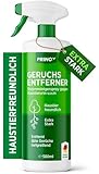 PRINOX® Geruchsneutralisierer 580 ml - Enzymreiniger Konzentrat - Geruchsentferner gegen alle Gerüche, wie Katzenurin Geruch auf Sofa, Sessel, Matratze, Auto, Matratze