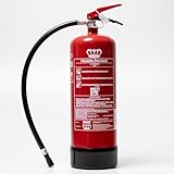 König 6L Wasser-Dauerdruck-Feuerlöscher 4LE (DIN EN3) mit Monometer, Wandhalerung und Instandhaltungsnachweis