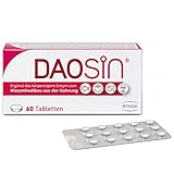 DAOSiN – Nahrungsergänzungsmittel mit DAO-Enzym - unterstützt den Histamin-Abbau - 60 magensaftresistente Tabletten mit Diaminoxidase Enzym