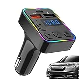 Dtaigou Car Radio Adapter - Drahtloser FM Empfänger Für Fahrzeuge,Mit Typ-C Anschluss USB Empfänger Für Stereo Upgrade LKW Audio Reisen Radio Übertragung
