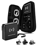 Raydyn Tragbares Reise-Ladegerät, 20.000 mAh (USA, UK, Australien, EU) PD, 45 W, USB-C und 33 W, USB-A, mit 4 Kabeln, zusammenklappbarer Stecker für iPhone, Macbook, Android und Smart
