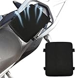 Motorrad Gel Sitzkissen, Motorrad 3D Waben Motorrad Sitzbezug, Stoßdämpfende atmungsaktive Sitzkissen für Bequeme Lange Fahrten (Back)
