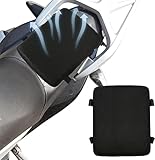 Motorrad Gel Sitzkissen - 3D Waben Sitzbezug, Stoßdämpfende Atmungsaktive Sitzkissen für Bequeme Lange Fahrten (Back)
