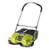 Ryobi 18 V ONE+ Akku-Kehrmaschine R18SW3-0 (Kehrbreite 53 cm, Kickschalter, Auffangbehälter 17 l, ohne Akku und Ladegerät im Karton)