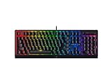 Razer BlackWidow V4 X Gaming-Tastatur Chroma RGB (gelbe mechanische Schalter, 6 spezielle ABS-Makro-Tasten mit doppelter Injektion), ES-Layout, Schwarz