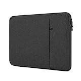 ProElife 13 Zoll Laptop Sleeve Case for 2025-2022 MacBook Air 13.6 inch Apple M4 M3 M2 & MacBook Pro 13.3 inch M2 Chip Accessory Traveling Carrying Canvas Bag Cover Simple Case (Black)