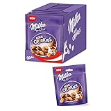 Milka Mini Cookies 8 x 110g, Mini-Kekse mit Schokoladenstückchen und Milka Alpenmilch Schokolade