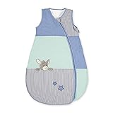 Sterntaler Sommer-Schlafsack für Kleinkinder, Esel Emmi, Reißverschluss, Größe: 110 cm, Mehrfarbig