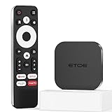 ETOE 4K Android 11 TV Box with Netflix Certified, Streaming Media Player Support Chromecast/Google Assistant/Dolby Audio/WiFi 2.4G 5G/ Bluetooth 5.0, 2GB+16GB Smart TV Box for Projector/Monitor