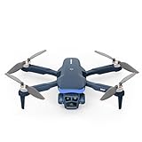 KARUISRC K417, Drohne mit 4K FPV-Kamera, Faltbare WiFi RC Quadcopter für Erwachsene und Anfänger, Bürstenlosem Motor Drones, Höhenhaltung, Gestensteuerung, 3D Flip, Blau