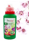 floraline® | Spezial - Flüssigdünger für Orchideen | ganzjährig optimale Nährstoffe für Ihre Orchidee ohne Überdüngung | 250ml Orchideendünger mit Dosierkappe