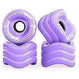 Shark Wheel 72 mm 78a Longboard Cruising Wheels, DNA-Formel, Set mit 4 Rollen (lila, 72 mm)