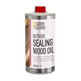 GRAIN GUARD Versiegelungsöl | Holzöl Außenbereich | 500ml | Wetter- & UV-Schutz für Holz | Ideal für Gartenmöbel & Terrassen | Teaköl für alle Outdoor-Holzarten | Dänisches Öl zur Outdoor-Holzpflege