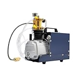 CLEADONG PCP Kompressor 300bar Automatisch Luftkompressor 1,8 KW Hochdruck Luftpumpe 30 Mpa Auto-Stop Kompressor 80L/Min Hochdruckluftpumpe für Paintball PCP-Gewehr Luftpistole Tauchflasche
