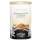 Lotao Java Kiss Kokosblütenzucker Bio (250 g) - sanftes Karamell-Aroma - 100% Kokosblüten Rohzucker: zum Backen, Kochen, Tee - vitamin- & nährstoffreich | Kokos Zucker vegan, nachhaltig angebaut