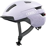 ABUS Fahrradhelm Purl-Y ACE mit LED-Licht – geeignet Fahrten auf E-Bike und S-Pedelec – Trendiger NTA-Schutzhelm für Erwachsene und Jugendliche – Lavendel (Light Lavender), Größe M