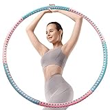 Krrinnhy Hula Hoop Reifen Erwachsene 6 Segmente Abnehmbarer Und Einstellbares Gewichtsdesign Hola Hup Reifen Hoola Hoop Reifen Erwachsene 1,5 kg Für Fitness/Sport/Zuhause/Büro Φ94cm