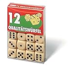 Ravensburger 27097 - 12 Würfel in Klarsichtbox, Spielzubehör, für die ganze Familie, Qualität, White