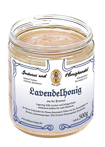 Lavendelhonig 500g – aus der Provence Frankreich - sehr aromatisch, naturbelassen, Honig (von Imkerei Nordheide)