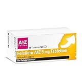 Folsäure AbZ 5 mg Tabletten: Gut versorgt bei Folsäure-Mangel, 50 Tabletten