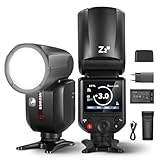 NEEWER Z2-C 2,4G TTL Rundkopf Blitzgeräte Speedlight für Canon, Blitzlicht mit Upgraded UI, Flashlight 2 Einstelllampen, TTL/M, 76Ws 1/8000s HSS 7,4V/2600mAh Lithium Akku 480 Voller Blitz