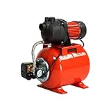 Grafner Hauswasserwerk 800 Watt (max. 5 bar, 20 Liter Kessel, Fördermenge 3500 Liter/Stunde, Start/Stop Automatik, Druckschalter, Manometer, Trockenlaufschutz) Hauswasserautomat Gartenpumpe