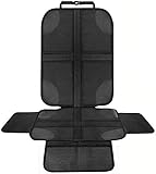 Beshine Kindersitzunterlage Autositzschoner, 1 Stück ISOFIX Geeigneter Sitzschoner Auto Kindersitz, Wasserdichter Autositzauflage mit Netztaschen und Seitenschutz