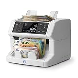 Safescan 2865-S Geldzählmaschine, Wertzählung für gemischte Banknoten - Banknotenzähler mit 7-facher Echtheitsprüfung - Geldzählmaschine mit mehrsprachiger Benutzeroberfläche