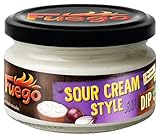 Fuego - Sour Cream & Onion Dip | Fein-würzige Dip-Sauce | für Tortilla-Chips, mexikansiche Gerichte | Ohne Palmöl, ohne Farbstoffe | 200 ml