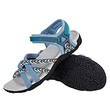 OutPro Sandalen Damen trekkingsandalen damen mit Fußgewölbestützriemen Sport-Sandale wandersandalen damen Strandurlaub weiblich lässiges Gehen Wasserschuhe,Blau 42
