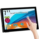 Kenowa 7 Zoll Kleiner Touchscreen Monitor, Portable Raspberry pi Touch Bildschirm 1024x600 IPS LCD HD Farbe Bildschirm Monitor mit 2 HDMI Eingang für PC Raspberry pi,Laptop