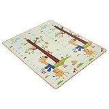 Generisch Spielteppiche für Kinder - Waschbarer Kindergarten Teppich,Doppelseitige Interaktive Matte Für Innenräume Kindergarten Kinderzimmer Sinnesanregung Aktivitäten Krabbelübungen Draußen